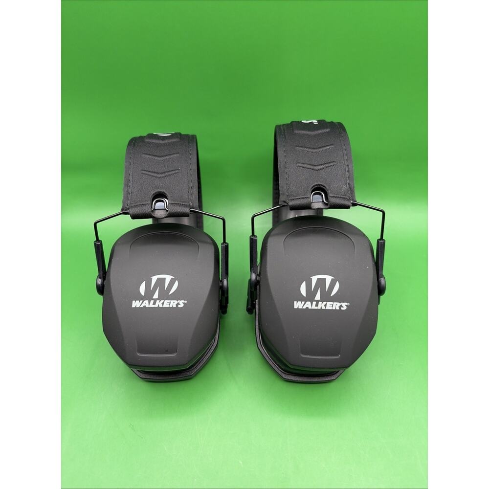 x2 Set Of 2 Walker's Ear Muffs Low Profile Folding Shooting Ear Protection